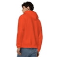 thumbnail image 4 of Uemuo Orange for Men's Fashion Full-zip Hoodies & Sweatshirts with Kangaroo Pocket, Zip-up Hooded Sweatshirt, Moisture Wicking & Breathable-Medium, 4 of 5