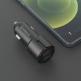 thumbnail image 5 of 30W Ultra Fast Charging Dual USB Port (2.4A & Quick Charge 3.0) Car Charger for Samsung Galaxy S20 FE, S20, S20+ Plus, S20 Ultra - Black, 5 of 7