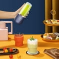 thumbnail image 2 of Portable Personal Electric USB Juicer，400ML Mini Blender Portable Blender For Shakes and Smoothies juice,6 Blades Great for Mixing,Compact,Convenient and Versatile (Blue), 2 of 10
