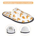 thumbnail image 3 of KLL Cartoon Squirrel Slippers for Women Men House Slip on Indoor Outdoor Bedroom Furry Fleece Lined Ladies Comfy Anti-Skid Rubber Hard Sole-Medium, 3 of 8