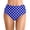 R4 Blue, variant on Womens High Waisted Bikini Bottoms Polka Dot Tummy Control Ruched Swim Bottom Full Coverage Swimsuits Bottoms Pool Party Blue XXL