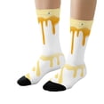 thumbnail image 4 of Kids Knee High Socks Solid Color Warm Design Stockings Comfortable Stretch Girls Hosiery Kids School Autumn Winter Daily Leg Wear, 4 of 4