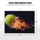 thumbnail image 2 of Fotbe Tennis Ball In Fire1 Alfombrilla de Secado para Cocina con Estampado, 18x24 Pulgadas, 2 of 7