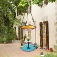 thumbnail image 5 of Solar Cascade Hanging Bird Bath Fountain, Double Layer Outdoor Hummingbird Bath with Feeder, Solar Powered Birdbath Water Kit, Decor for Patio Yard Garden, 5 of 6