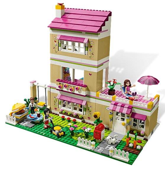 LEGO® Friends Girls Olivia's Play House w/ Three Mini Doll Figures | 3315 - image 5 of 9