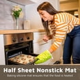 thumbnail image 2 of Silicone Baking Mats Half Sheet Non Stick for Oven Reusable 4 Pack - Thick Heavy Duty Silicone Baking Mat Cookie Sheet 1/2 Size for Macaron & Pastry - Half Size Rectangular Cooking Oven Liner Pad, 2 of 6