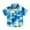 Blue, variant on Coerni Hawaiian Shirt for Boys & Girls Short Sleeve Button Down Tropical Shirts Summer Casual Top Toddler Kids Baby Clothes