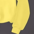thumbnail image 7 of AINIYS Girls Crewneck Sweatshirt Colorblock Pullover Long Sleeve Fleece Tops Casual Drop Shoulder Pullover Yellow 13 Years, 7 of 7