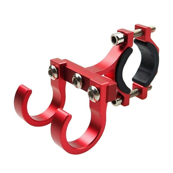Electric Scooter Hooks Bike Shelf Tube Storage Hanger Buckle Hooks Ebikes Portable Double Helmet Rack Red