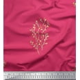 thumbnail image 1 of Soimoi Pink polyester Crepe Fabric Artistic Leaves Print Sewing Fabric Yard 42 Inch Wide, 1 of 3
