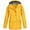 Yellow, variant on CEHVOM Plus Size&nbsp;Tops&nbsp;for Women Women Solid Rain Jacket Outdoor Plus Size Waterproof Hooded Raincoat Windproof
