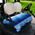 thumbnail image 2 of Golf Cart Seat Covers for 2 Seater,Blue Ocean Microfiber Cart Seat Towel Blanket,Underwater Water Waves Seascape Nature Sea Absorbent Breathable Non Slip Bench Seats Protector for Golf Course 51"x31", 2 of 9