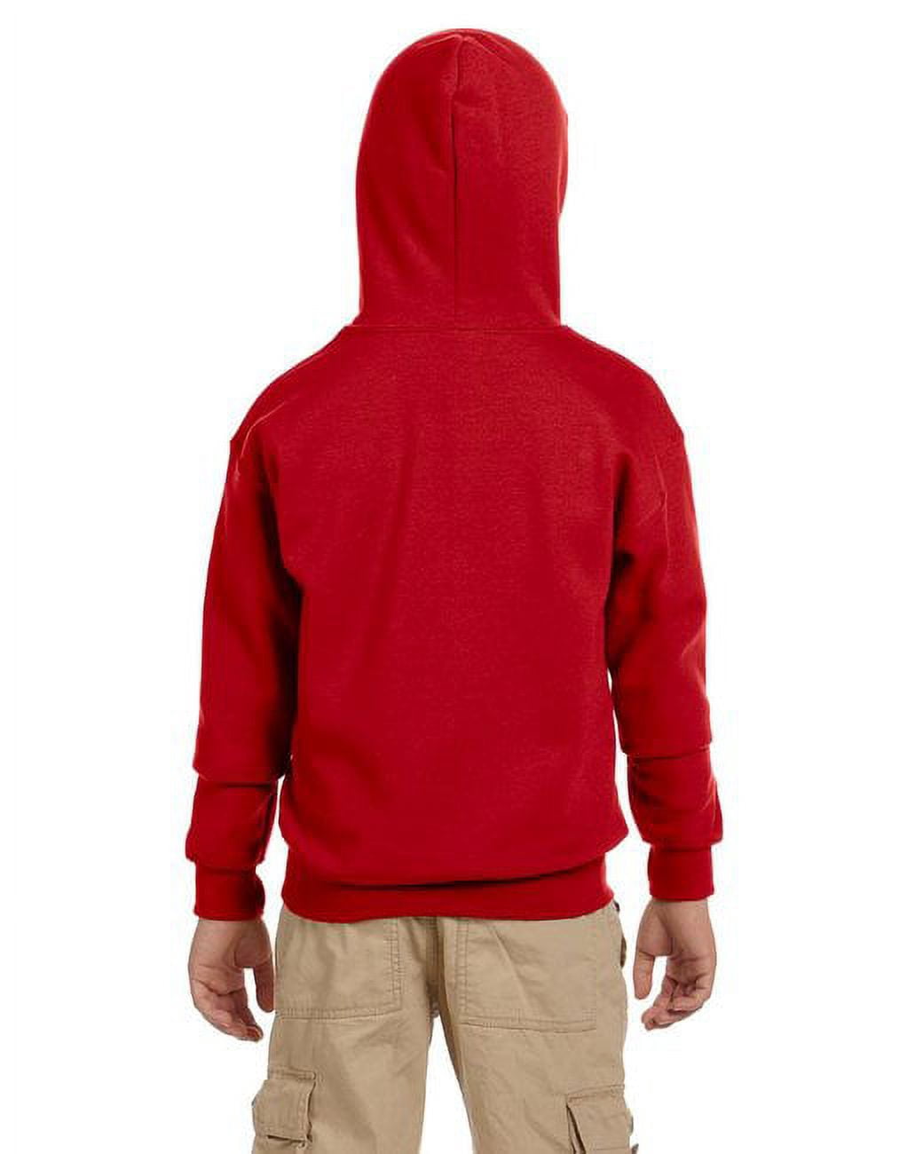Gildan Heavy Blend Full Zip Hooded Sweatshirt (G186B) Red, S