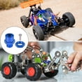 thumbnail image 6 of Uxcell Wheel Hex Hub Adapter with M4 Threaded Axle,12mm to 17mm for 1/10 RC Car Upgrade 1/8 Tires (Navy Blue), 6 of 6