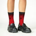 thumbnail image 4 of Kdxio Spiders On The Web And Space Print Children's Socks for Daily Wear and Sports Use Colorblock Mid-Calf Design Breathable Material, 4 of 5