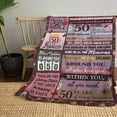 thumbnail image 5 of to My Wife Blanket, Wedding Anniversary Blanket Gifts for Her, Romantic Gift for Wife from Husband, Anniversary Marriage Gift for Couple, Happy Anniversary Present for Girlfriend 50"x60", 5 of 5