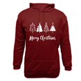 thumbnail image 4 of qelini Mens Christmas Sweatshirts Plus Size Long Sleeve Pullover Xmas Trees Print Drawstring Hooded Jackets Holiday Tops, 4 of 4