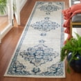 thumbnail image 2 of SAFAVIEH Tulum Apache Abstract Runner, 2' x 9', Ivory/Blue, 2 of 8