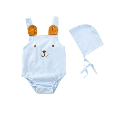 

B91xZ Toddler Girl Summer Outfits Clothes SetCartoon Print RomperClothes Set (Sizes 6-12 Months)
