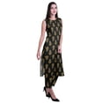 thumbnail image 3 of Moomaya Printed Womens Sleeveless Peter Pan Collar Kurta Pant Set,2 Piece Ethnic Set, 3 of 7