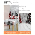 thumbnail image 6 of Christmas Gnomes Dining Chair Covers Set of 6, Stretch Spandex Washable Armless Parsons Chair Slipcovers for Kitchen Holiday Party Decor, 6 of 6
