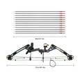 thumbnail image 2 of For Adult Hunting Training Compound Bow Recurve Bow&12x Right Hand Arrows Set, 2 of 21
