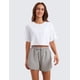thumbnail image 3 of Remera CRZ YOGA Crop Top de Algodón Pima Blanca XL, 3 of 5