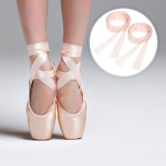 Luxshiny Ballet Pink Soft Ribbon for Pointe Shoes Designed for Performance and Long Wear