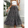 thumbnail image 7 of Musefolio Women’s Small Floral Print Long Skirt Resort Style A-Line Maxi S-2XL, 7 of 7