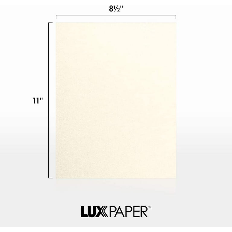  LUXPaper 8.5 x 11 Paper, Letter Size, Midnight Black, 80lb. Text