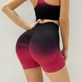 thumbnail image 2 of Summer Yoga Shorts Elastic Lifting Sports Shorts for Training Red Red Large, 2 of 8