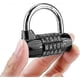 thumbnail image 2 of Security combination padlock, 5 digit combination padlock, gym locker, tool box, fence, bicycle, travel luggage security combination padlock, black, 2 of 4