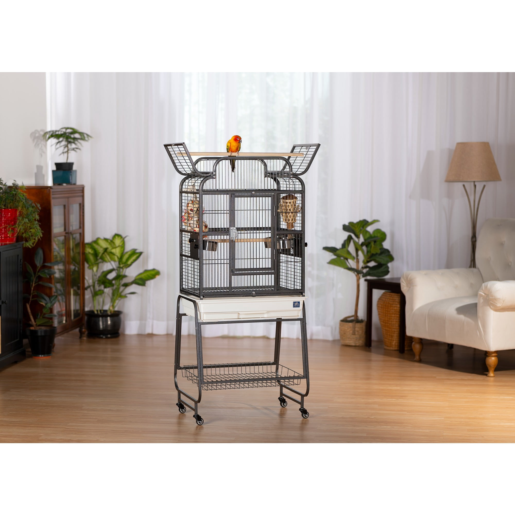 Prevue Pet Products On The Fly Playtop Bird Cage with Stand