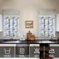 thumbnail image 4 of Kitchen Curtains 36 Inch Short - 3 Panel Set, Shark Whale Dolphin Ocean Theme, Rod Pocket Window Curtain, 100% Polyester for Nautical Farmhouse Kitchen, Easy Wash, 4 of 6