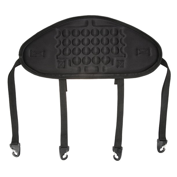 Respaldos del respaldo del asiento Irfora 1pc Kayak ajustable canoa Sentarse en la parte superior Asiento de kayak Asiento trasero Asiento respaldo Apoyo Back Pad Band Antiskid Cushiony Negro