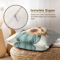 thumbnail image 4 of Autumn Sunflower Throw Pillow Cover Set of 2, 20x20 Inch Farmhouse Blue Pumpkin and Flowers Harvest Holiday Pillow Cushion Case for Couch Sofa Patio Living Room Bedroom Decor, 4 of 6