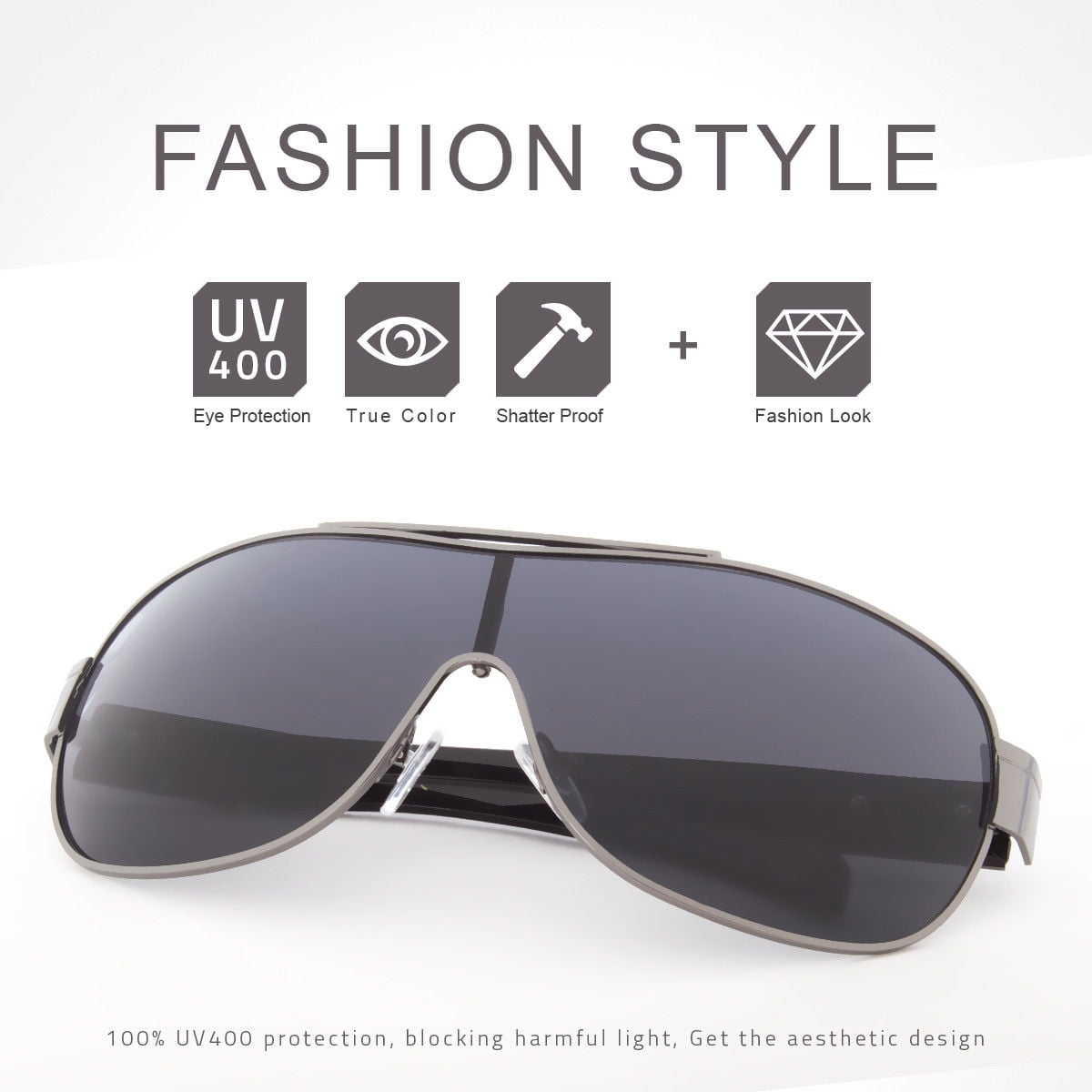 Sport Sunglasses Retro Fashion Men Designer Black Shades Vintage Style Khan R Sport Sunglasses Retro Fashion Men Designer Black Shades Vintage Style Khan R