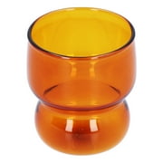 Glass Cup, Handmade Heat‑Resistant Drinking Juice Cup for Milk, Beer, Espresso, Coffee, Malt, Tea, Whiskey[Brown ]