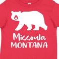 thumbnail image 4 of Inktastic Missoula, Montana White Bear Silhouette Boys or Girls Toddler T-Shirt, 4 of 5