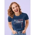 thumbnail image 2 of Beauty Extra Time Banner Shaped T-Shirt Women -Image by Shutterstock, Female Large, 2 of 4