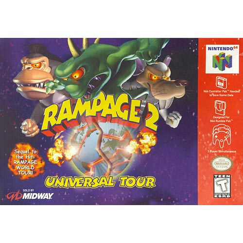 Rampage 2 : Universal Tour - Nintendo 64 - game cartridge - English ...