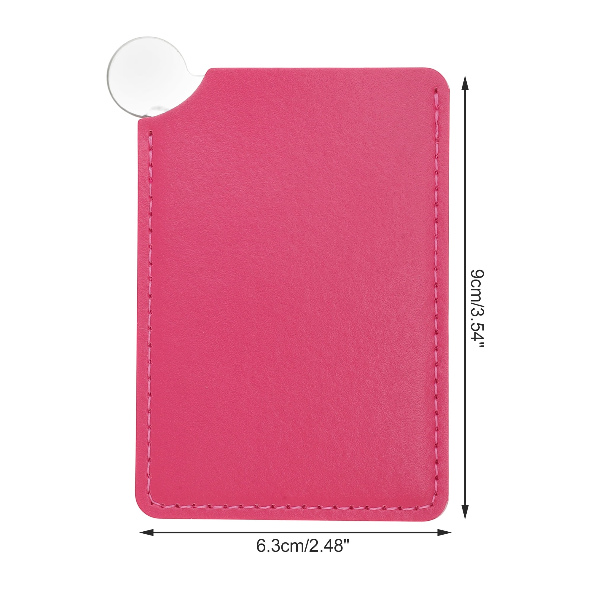 Unique Bargains 1 Pc Convenient Makeup Mirror Rose Red