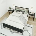 thumbnail image 6 of Max & Lily Scandinavian Full Size Bed Frame, Solid Wood Platform Bed with Headboard for Kids, 6 of 8