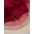 thumbnail image 6 of YONGHS Kids Girls Lyrical Ballet Dance Sequins Crop Top Tutu Skirt Set 6-16 Burgundy 12, 6 of 6