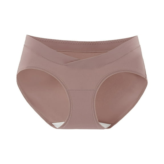 Edvintorg Women's Maternity Underwear Cotton Pregnancy Postpartum Panties Under Briefs Elastic Waist Maternity Underwear Comfy