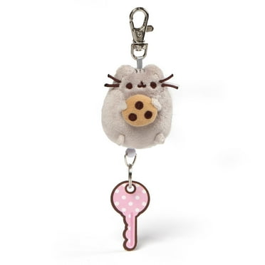 Enesco Pusheen with Cookie Split Ring Keychain, Gray