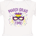 thumbnail image 4 of Inktastic Mardi Gras Time Party Mask Boys or Girls Long Sleeve Baby Bodysuit, 4 of 5