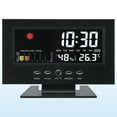 thumbnail image 5 of REGALWOVEN Electric Alarm Clock, Weather Forecast, Battery Backup, Simple Operation for Bedroom White 5.9"L x 2.2"W x 4.7"H, 5 of 6