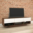 thumbnail image 4 of Nexera 60 inch Sequence TV Stand, Walnut & White, 4 of 6