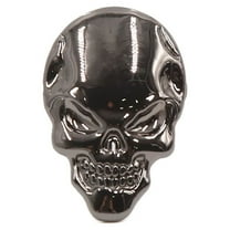 3D Metal Emblem Badge Decal Skeleton Skull Bone Shaped Car Sticker